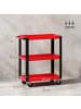 HOMCOM Werkzeugwagen-70,5L x 35B x 82,5H cm-Rot