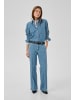 My Essential Wardrobe Langarm - Hemd MWLinn Loose fit in Medium Blue Wash