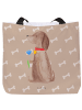 Mr. & Mrs. Panda Damen Schultertasche Hund Blume ohne Spruch in Hundeglück