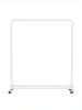 SONGMICS Kleiderständer Pataye in Weiß - (B)110 x (H)141.5 x (T)38 cm