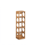relaxdays 2 x Weinregal in Natur - (B)14 x (H)53 x (T)12 cm