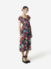 KOROSHI Damenkleidung mit Midi-Print in bunt
