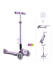 GLOBBER ELITE DELUXE LIGHTS in lila, mit Leuchtrollen