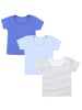 TupTam 3er- Set Kurzarmshirts in blau/grau