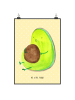 Mr. & Mrs. Panda Kunstdruck Avocado Pfeifen ohne Spruch in Gelb Pastell
