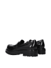 Off-White Schwarz Leder Slip-On Loafer