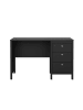 ebuy24 Schreibtisch Madrid Schwarz 121 x 48 cm