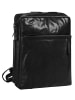 SPIKES & SPARROW Rucksack echt Leder in schwarz