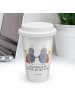 Mr. & Mrs. Panda To Go Becher Sternzeichen Zwilling mit Spruch in Weiß