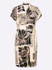 Heine Druck-Kleid in champagner-schoko-bedruckt
