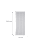 relaxdays Duschrollo in Weiß/ Schwarz - (B)100 x (H)240 cm