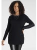 Laura Scott Longpullover in schwarz