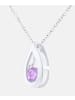 Diamant L'éternel Halskette mit Anhänger aus 375 Weißgold mit Amethyst