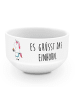 Mr. & Mrs. Panda Müslischale Einhorn Muffin mit Spruch in Weiß