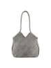 FREDs BRUDER Criss-Cross Shopper Tasche Leder 30 cm grey