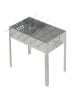 Mustang Holzkohlegrill mit Spießen in Silbern, (B) 50 x (H) 50 x (L) 30 cm