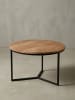 KADIMA DESIGN Couchtisch | Akazie/Metall, 60x60x38cm, Premium