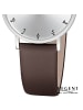 Regent Armbanduhr-Analog braun mittel (ca. 32mm) Regent Lederarmband