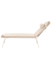 Beliani Gartenliege SEZZE in Beige - (W) 75 x (H) 31 x (L) 201 cm