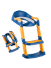 relaxdays Kinder-Toilettensitz in Blau/ Gelb - (B)35 x (H)39–45 x (T)44 cm