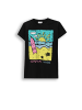 Coccodrillo T-shirt mit kurzen Ärmeln in schwarz