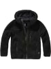 Brandit Kinder Fleecejacke/Fleecepullover "Kids Teddyfleece Jacket Hooded" in Schwarz