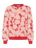 SAINT TROPEZ Strickpullover AbnaSZ Gerade Passform in Equestrian Red