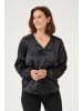 Kaffe Shirtbluse KAluna Regular fit in Black/Steeple Gray Dot