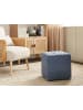 Beliani Pouf KANSAS in Blau - (W) 38 x (H) 39 x (L) 38 cm
