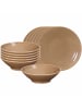 Ritzenhoff & Breker 12er Set Tafelservice Sahara in Hellbraun