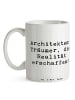 Mr. & Mrs. Panda Geschenktasse Spruch Architekt Träumer mit Spruch in Weiß