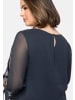 sheego Chiffonkleid in nachtblau