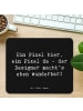 Mr. & Mrs. Panda Mauspad Spruch Designer Pixel Kunst mit Spruch in Schwarz