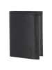 oxmox Leather Geldbörse RFID Schutz Leder 13 cm schwarz-freedom cross