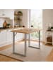 VCM  Holz Bartisch Stehtisch Tisch Tresen Xona 140x50 in Silber / Honig-Eiche