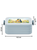 Mr. & Mrs. Panda Bentobox Pinguin Frühling Pommes Design ohne Sp... in Blau Pastell