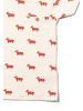 Little Green Radicals Kurzarm-T-Shirt in Creme
