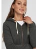 Oxmo Kapuzensweatjacke in grau