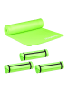 relaxdays 4 x Yogamatte in Grün - (B)60 x (H)1 x (T)180 cm