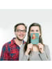 Mr. & Mrs. Panda Postkarte Juristin Recht mit Spruch in Meeresbrise