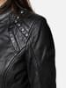 Tazzio Lederjacke "F521" - in Schwarz