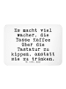 Mr. & Mrs. Panda Magnet Es macht viel wacher,... mit Spruch in Weiß
