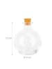 relaxdays 6x Glasflaschen-Set in Transparent - 260 ml