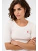 Kaffe T-Shirt kurzarm KAcarna Slim fit in Chalk