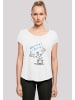F4NT4STIC Long Cut T-Shirt Fido Dido Points Normal Is Boring in weiß