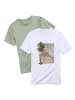 Beach Time T-Shirt in mint / bedruckt