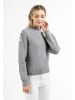 DreiMaster Maritim Strick Pullover in Grau Melange