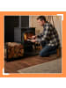relaxdays Kaminholzregal in Schwarz - (B)43 x (H)36 x (T)35,5 cm