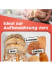 Lumaland Brotkasten Cuisine weiß mit Bambusdeckel  Weiß
