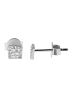 Adeliás Damen Ohrringe – Ohrstecker aus 925 Silber mit Zirkonia in silber